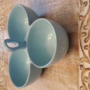 Condiment 3 Section Glass Holder